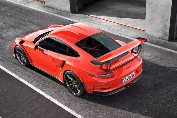 Porsche GT3 RS von oben