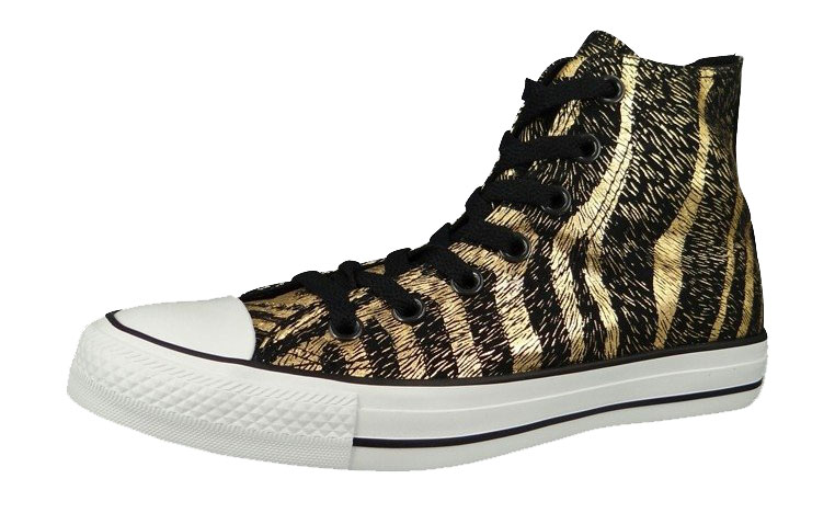 Converse Chucks Animal Print - Sneaker high - black/rich gold