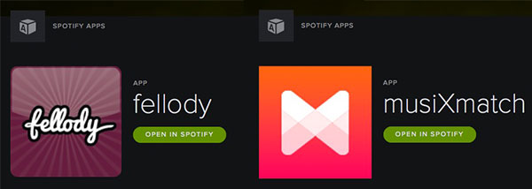 Mit Apps wie fellody oder musiXmatch kannst du Spotify um viele Funktionen erweitern.