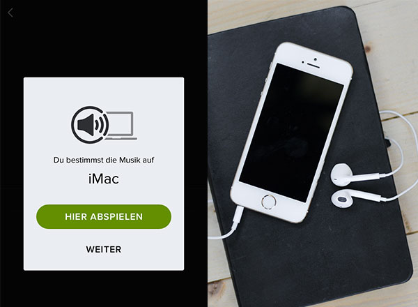 Spotify als Fernbedienung benutzen und mit dem Kopfhörer steuern