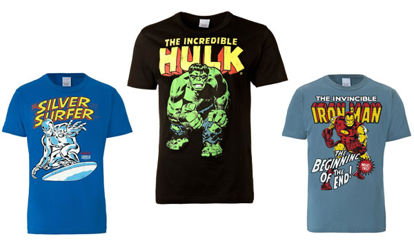 superhelden t-shirts hulk ironman silversurfer